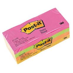 Post-it Notes Coloured Cubes 35 x 50mm 12 Pack Assorted