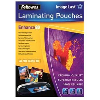 Fellowes A4 80 Micron Laminating Pouches 100s