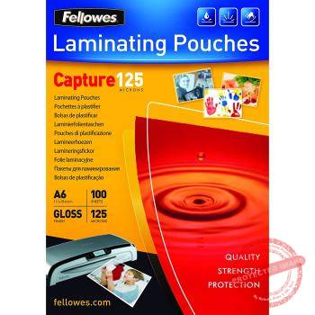 Fellowes A4 125 Micron Laminating Pouches 100s