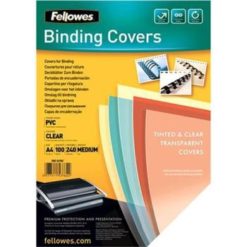 Fellowes PP A4 Binding Covers Clear Frosted 300 Micron 100s