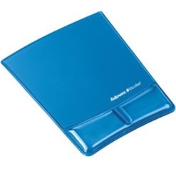 Fellowes Health V Crystals Wrist Support Blue Mouse Pad