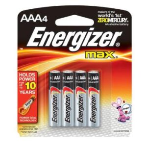 Energizer Alkaline Power AAA Pack 4