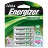 Energizer Recharge AAA 1.2V Batteries 4s