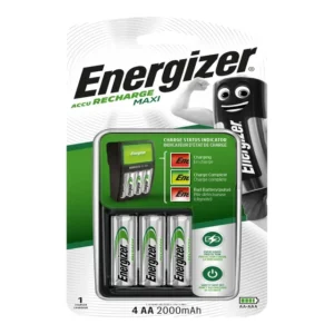 Energizer Maxi Charger with 4 x 2000 mAh AA Batteries