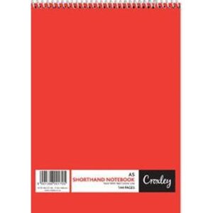 Croxley Short Hand Notebook Centre Line 144 Page JD146