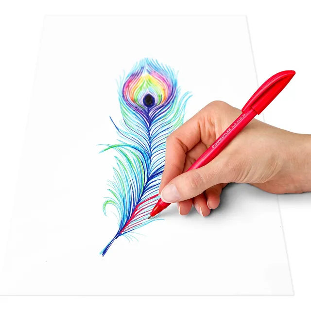 Staedtler Colour Ballpoint Pens Assorted - Wallet 10