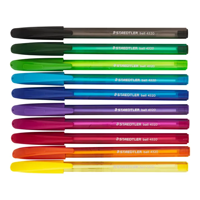 Staedtler Colour Ballpoint Pens Assorted - Wallet 10