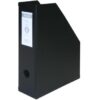 Bantex Collapsible PVC Magazine Filing Box Black