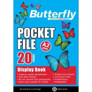 Butterfly A2 Pocket File 20 Pocket