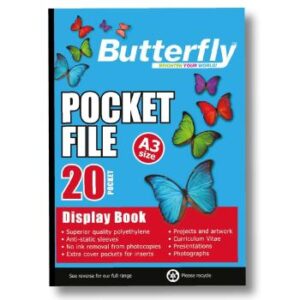 Butterfly A3 Pocket File 20 Pocket