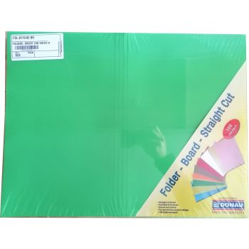 Donau CTP Board Folder Foolscap 160gsm Bright Green 100s