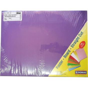 Donau CTP Board Folder Foolscap 160gsm Bright Purple 100s