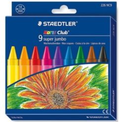 Staedtler Super Jumbo Wax Crayon 9s