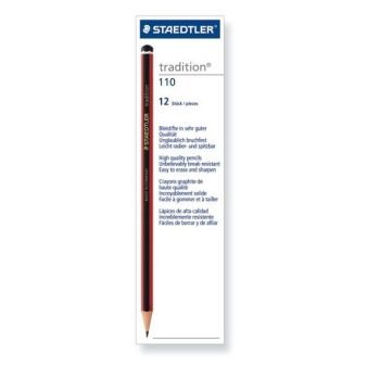 staedtler tradition eco hb pencils 180t hb box of 12