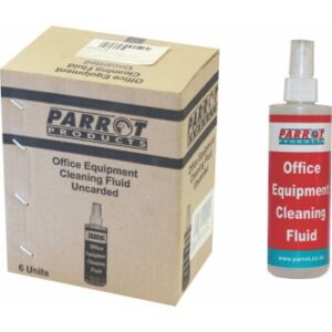 Parrot Office Equipment Cleaning Fluid 250ml Uncarded Box of 6
