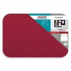 Parrot Pin Board Adhesive No Frame 900 x 600mm Red