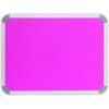 Parrot Info Board Aluminium Frame 1000 x 1000mm Pink