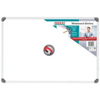 Parrot Whiteboard Slimline Magnetic 900 x 600mm