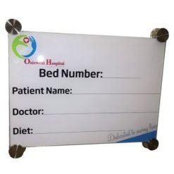Parrot A4 210x297mm Hospital Glass Bed Board With Print