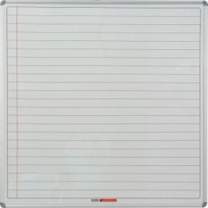Parrot Educational Board Side Panel 1220 x 1220mm Magnetic White Lines