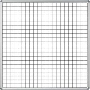 Parrot Educational Board Side Panel 1220 x 1220mm Magnetic White Squares