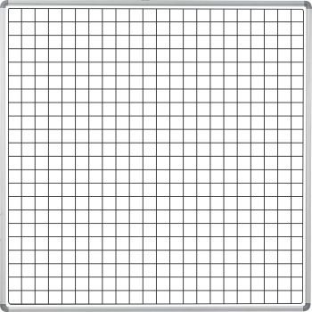 Parrot Educational Board Side Panel 1220 x 1220mm Magnetic White Squares