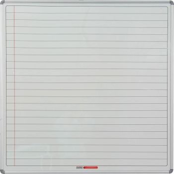 Parrot Educational Board Swing Leaf 1220 x 1210mm Magnetic White Lines 1 Side
