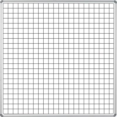 Parrot Educational Board Swing Leaf 1220 x 1210mm Magnetic White Squares 1 Side