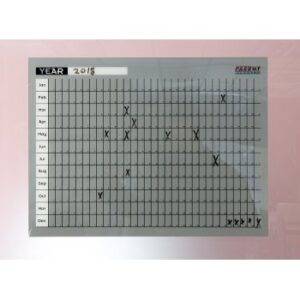 Parrot Yearly Planner Cast Acrylic 600 x 450mm