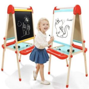SDS Standing Kids Easel Double Sided With Tray