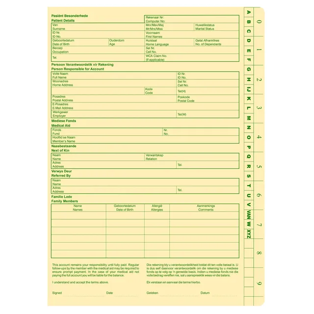 Tidy Files A4 Economy General Medical File Cream - Pack 25