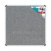 Parrot Bulletin Board Ribbed Aluminium Frame 900x900mm Denim Blue