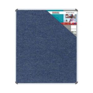 BD0648C Parrot Bulletin Board Ribbed Aluminium Frame 1200x1000mm Denim Blue