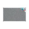 Parrot Bulletin Board Ribbed Aluminium Frame 1800x1200mm Laurel Grey