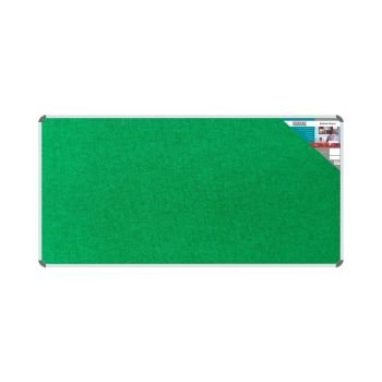Parrot Bulletin Board Ribbed Aluminium Frame 1800x900mm Palm Green