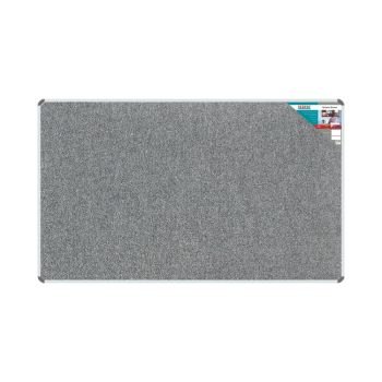 Parrot Bulletin Board Ribbed Aluminium Frame 2000x1200mm Laurel Grey