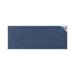 Parrot Bulletin Board Ribbed Aluminium Frame 3000x1200mm Denim Blue