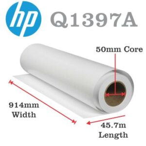 HP Q1397A Universal Plotter Paper 80gsm Bond Roll 50mm Core 914mm x 45.7m