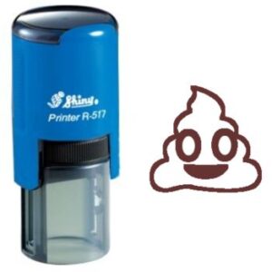 Shiny R-517 Emoji Stock Stamp 15mm EM35