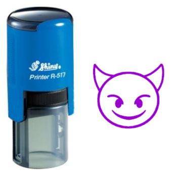 Shiny R-517 Emoji Stock Stamp 15mm EM36