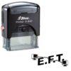 Shiny S842 Stock Stamp 38 x 14mm Faxed In Out