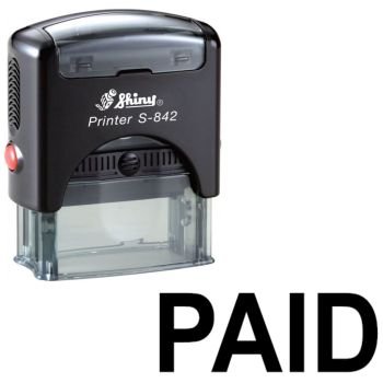 Shiny S842 Stock Stamp 38 x 14mm Paid