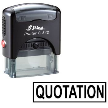 Shiny S842 Stock Stamp 38 x 14mm Quotation