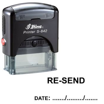 Shiny S842 Stock Stamp 38 x 14mm Re-Send