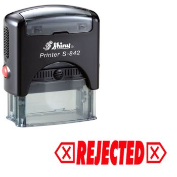 Shiny S842 Stock Stamp 38 x 14mm Rejected