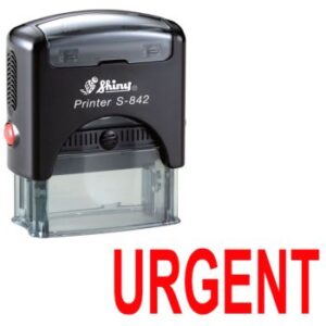 Shiny S842 Stock Stamp 38 x 14mm Urgent