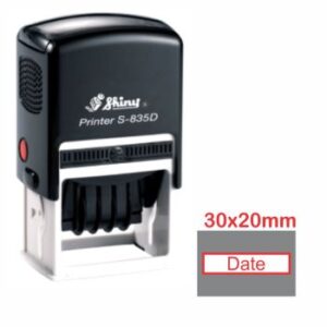 Shiny S835D Custom Dater Stamp 30 x 20mm