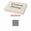 Shiny Wooden Handle Stamp 75 x 40mm