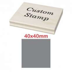 Shiny Wooden Handle Stamp 40 x 40mm