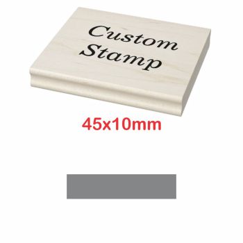 Shiny Wooden Handle Stamp 75 x 40mm